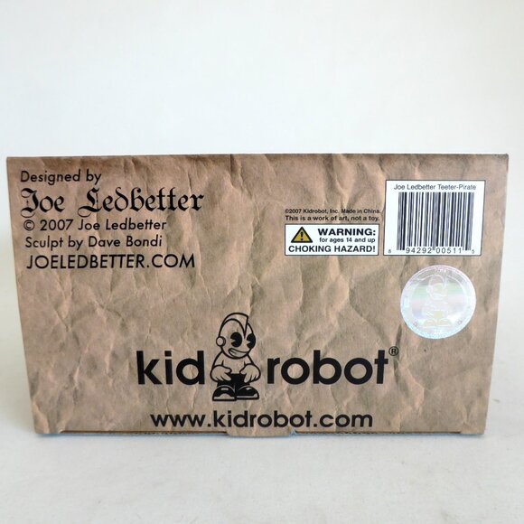 NEW 2007 6" SIGNED LE 700 KIDROBOT PIRATE TEETER DESIGNER ART URBAN VINYL FIGURE - Picture 11 of 13